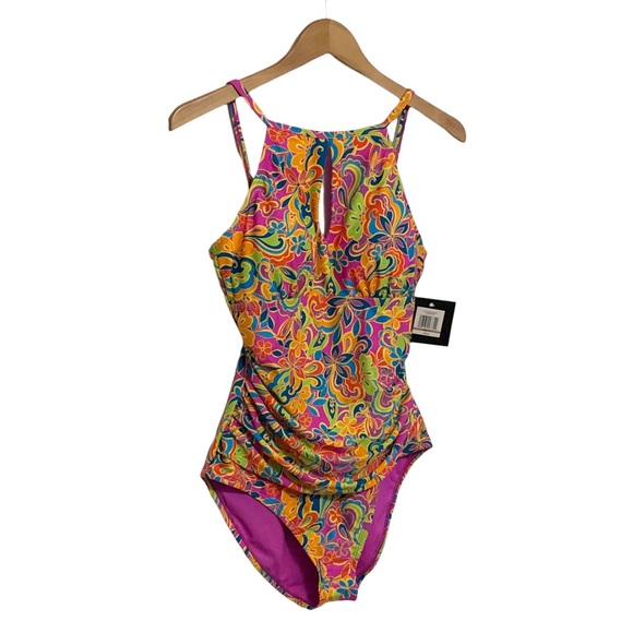 NWT Ellen Tracy One Piece Swimsuit - Picture 2 of 11